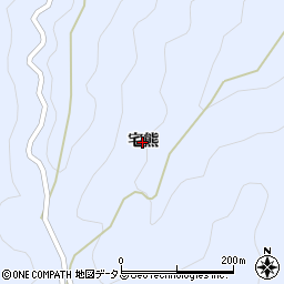 徳島県つるぎ町（美馬郡）貞光（宅熊）周辺の地図