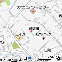 徳島県徳島市丈六町新居田周辺の地図