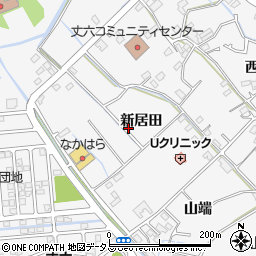 徳島県徳島市丈六町（新居田）周辺の地図