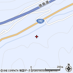 徳島県三好市池田町馬路龍登周辺の地図