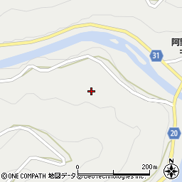 徳島県名西郡神山町阿野本名99周辺の地図