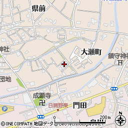 徳島県小松島市中郷町大瀬町周辺の地図