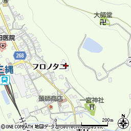 徳島県三好市池田町中西フロノタニ1464周辺の地図