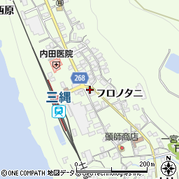 徳島県三好市池田町中西フロノタニ1400周辺の地図