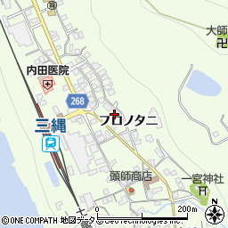 徳島県三好市池田町中西フロノタニ1459周辺の地図