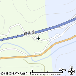 徳島県三好市池田町佐野馬路境周辺の地図
