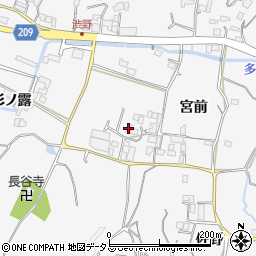 徳島県徳島市渋野町（宮前）周辺の地図