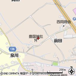 徳島県小松島市中郷町前田周辺の地図