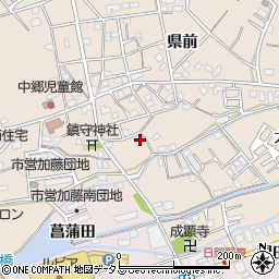 徳島県小松島市中郷町県前128周辺の地図