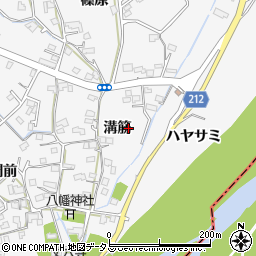 徳島県徳島市丈六町溝筋周辺の地図