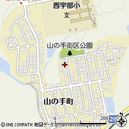 山口県宇部市山の手町102-2周辺の地図