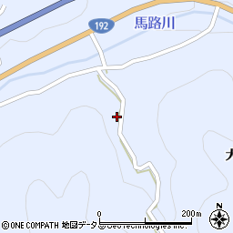 徳島県三好市池田町馬路堂ノ久保周辺の地図