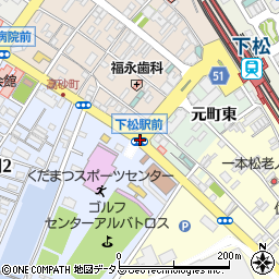 下松駅前周辺の地図