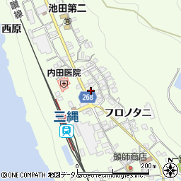 徳島県三好市池田町中西フロノタニ1453周辺の地図
