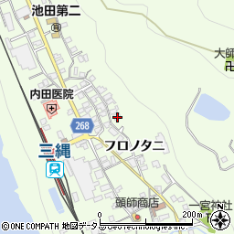 徳島県三好市池田町中西フロノタニ1478周辺の地図