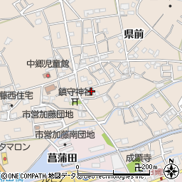 徳島県小松島市中郷町県前118周辺の地図