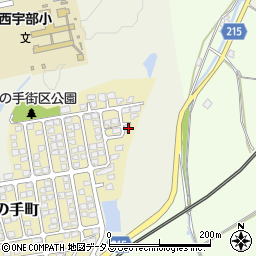 山口県宇部市山の手町108-5周辺の地図