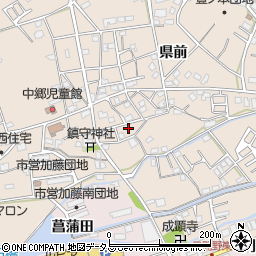 徳島県小松島市中郷町県前129周辺の地図