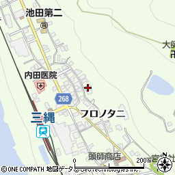徳島県三好市池田町中西フロノタニ1479周辺の地図
