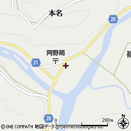 徳島県名西郡神山町阿野本名24周辺の地図
