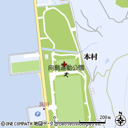 防府市　向島運動公園周辺の地図