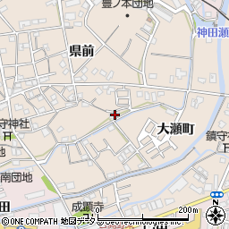 徳島県小松島市中郷町県前95周辺の地図