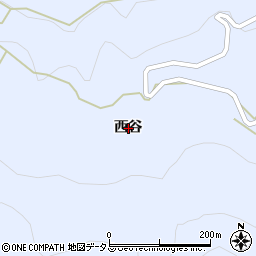 徳島県美馬郡つるぎ町貞光西谷周辺の地図