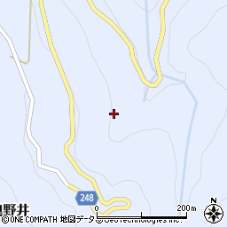 徳島県吉野川市山川町奥野井周辺の地図