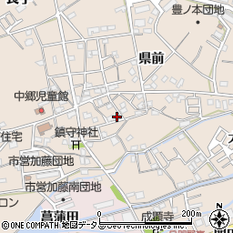 徳島県小松島市中郷町県前142周辺の地図