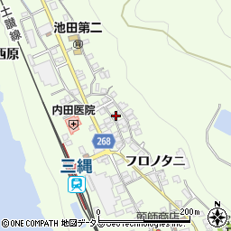 徳島県三好市池田町中西フロノタニ1458周辺の地図