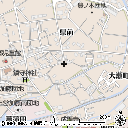 徳島県小松島市中郷町県前149周辺の地図