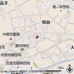 徳島県小松島市中郷町県前140周辺の地図