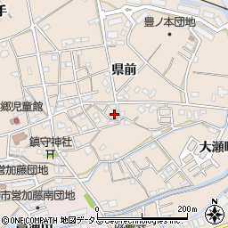 徳島県小松島市中郷町県前164周辺の地図