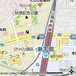 新駅西口周辺の地図