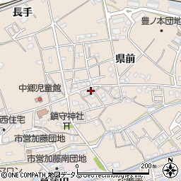 徳島県小松島市中郷町県前87周辺の地図