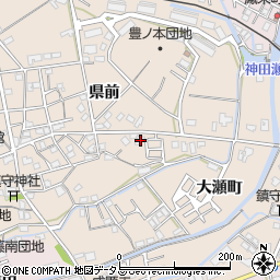 徳島県小松島市中郷町県前159周辺の地図