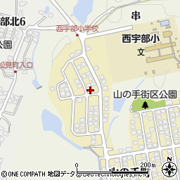 山口県宇部市山の手町128-2周辺の地図