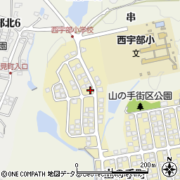 山口県宇部市山の手町128-1周辺の地図