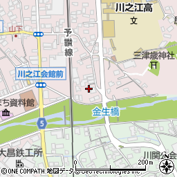 愛媛県四国中央市川之江町2132-4周辺の地図