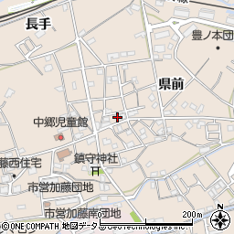 徳島県小松島市中郷町県前90周辺の地図