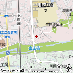 愛媛県四国中央市川之江町2147-2周辺の地図