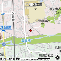 愛媛県四国中央市川之江町2147-1周辺の地図
