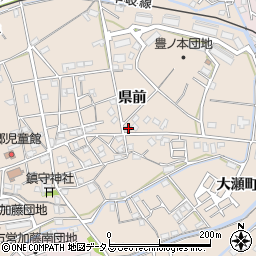 徳島県小松島市中郷町県前164-6周辺の地図