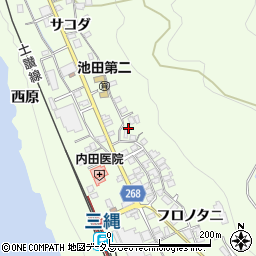 徳島県三好市池田町中西フロノタニ1496周辺の地図