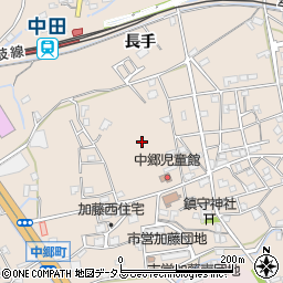 徳島県小松島市中郷町加藤周辺の地図