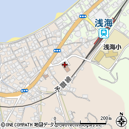 松山市浅海公民館周辺の地図