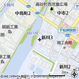 梅山水道工業所周辺の地図