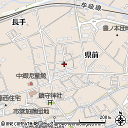 徳島県小松島市中郷町県前79周辺の地図