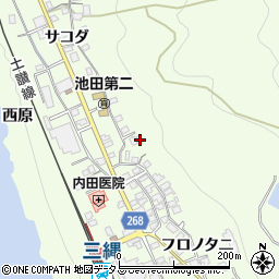 徳島県三好市池田町中西フロノタニ1499周辺の地図