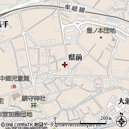 徳島県小松島市中郷町県前57周辺の地図